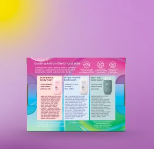 travel-sized body wash trio. 10.2 oz