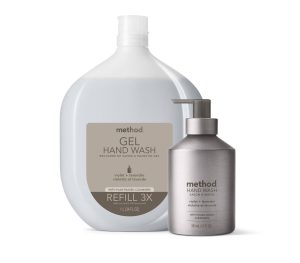 gel hand wash starter set – violet + lavender. 46 fl oz